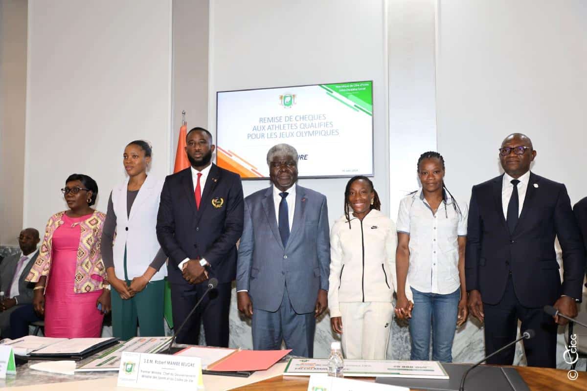 JO 2024 : 450 millions de francs CFA offerts aux athlètes ivoiriens qualifiés