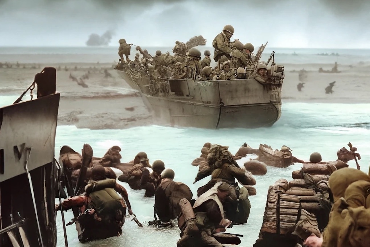 Débarquement du 6 juin 1944 en Normandie, vidéo 3D !
